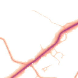Daytime road noise heatmap for RH20 1LW
