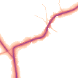 Daytime road noise heatmap for RH20 1NQ