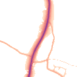 Daytime road noise heatmap for RH20 1NR