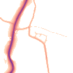 Daytime road noise heatmap for RH20 1PD