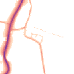 Daytime road noise heatmap for RH20 1PW