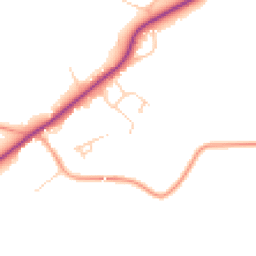 Daytime road noise heatmap for RH20 1QA