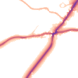 Daytime road noise heatmap for RH20 1RG