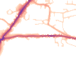 Daytime road noise heatmap for RH20 2BA