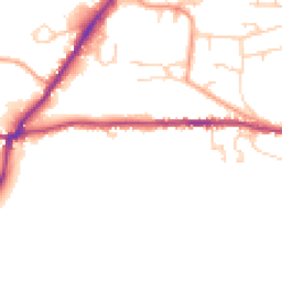 Daytime road noise heatmap for RH20 2BD
