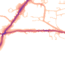 Daytime road noise heatmap for RH20 2BG