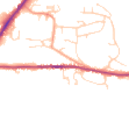 Daytime road noise heatmap for RH20 2BW