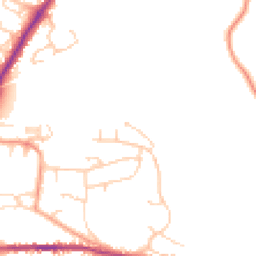 Daytime road noise heatmap for RH20 2GN