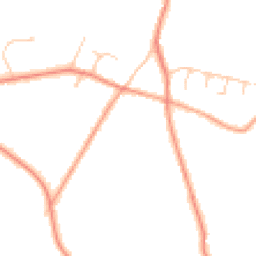 Daytime road noise heatmap for RH20 2PQ