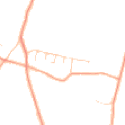 Daytime road noise heatmap for RH20 2QE