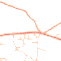 Daytime road noise heatmap for RH20 3AF