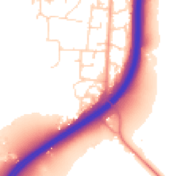 Daytime road noise heatmap for RH20 3BD