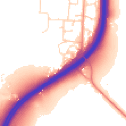 Daytime road noise heatmap for RH20 3BE
