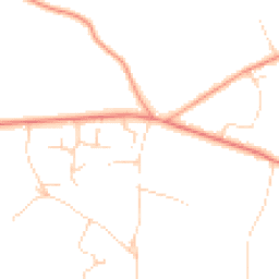 Daytime road noise heatmap for RH20 3BF