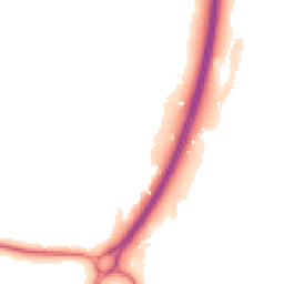 Night-time road noise heatmap for RH20 3BW