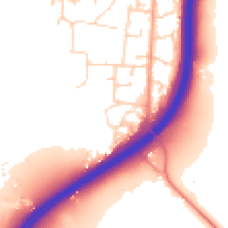 Daytime road noise heatmap for RH20 3BX