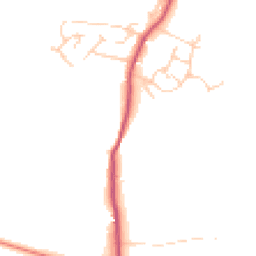 Daytime road noise heatmap for RH20 3EF