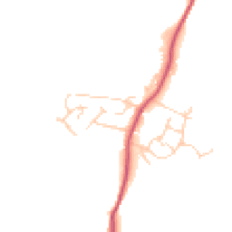 Daytime road noise heatmap for RH20 3EL