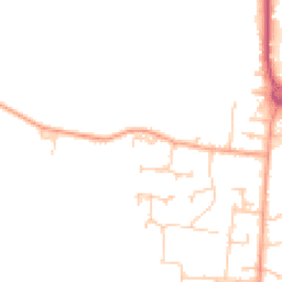 Daytime road noise heatmap for RH20 3GL