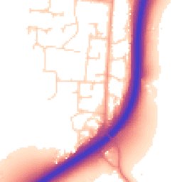 Daytime road noise heatmap for RH20 3JN