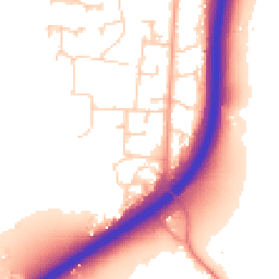 Daytime road noise heatmap for RH20 3LA