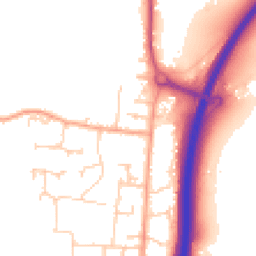Daytime road noise heatmap for RH20 3LH