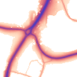 Daytime road noise heatmap for RH20 4AJ