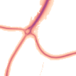 Night-time road noise heatmap for RH20 4AJ