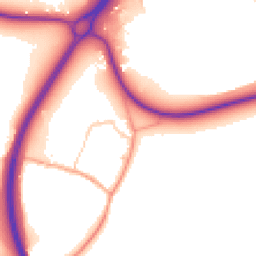Daytime road noise heatmap for RH20 4AL