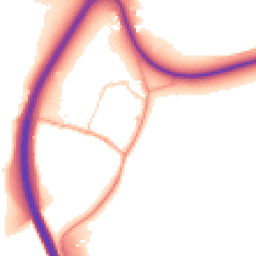 Daytime road noise heatmap for RH20 4AN
