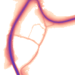Daytime road noise heatmap for RH20 4AW