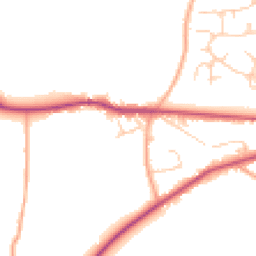 Daytime road noise heatmap for RH20 4BE