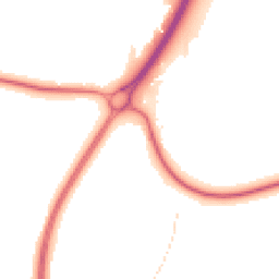Night-time road noise heatmap for RH20 4DL