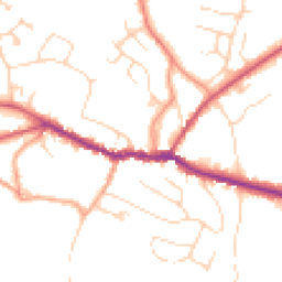 Daytime road noise heatmap for RH20 4DN