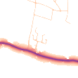 Daytime road noise heatmap for RH20 4EP