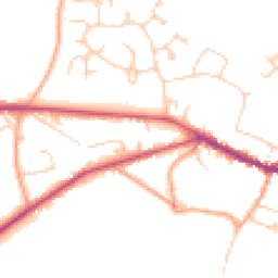 Daytime road noise heatmap for RH20 4JA