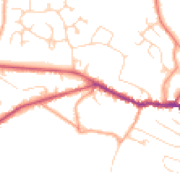 Daytime road noise heatmap for RH20 4JB