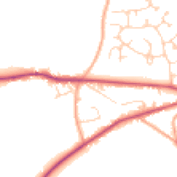 Daytime road noise heatmap for RH20 4JP