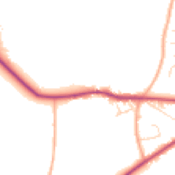 Daytime road noise heatmap for RH20 4JR