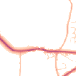 Daytime road noise heatmap for RH20 4JS