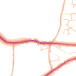 Daytime road noise heatmap for RH20 4JW