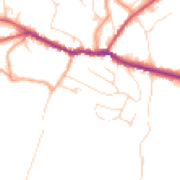 Daytime road noise heatmap for RH20 4LQ