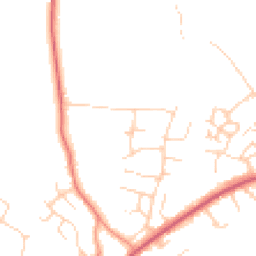 Daytime road noise heatmap for RH20 4PT