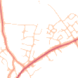 Daytime road noise heatmap for RH20 4PX