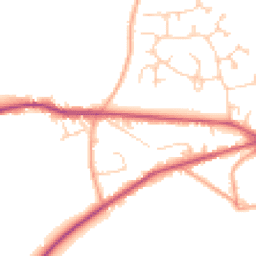 Daytime road noise heatmap for RH20 4QE