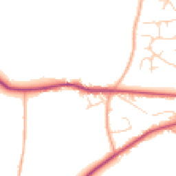 Daytime road noise heatmap for RH20 4RG