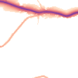 Daytime road noise heatmap for RH3 7BD