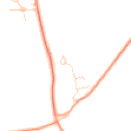 Daytime road noise heatmap for RH3 7BS