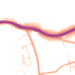 Daytime road noise heatmap for RH3 7DA