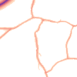 Daytime road noise heatmap for RH3 7DJ